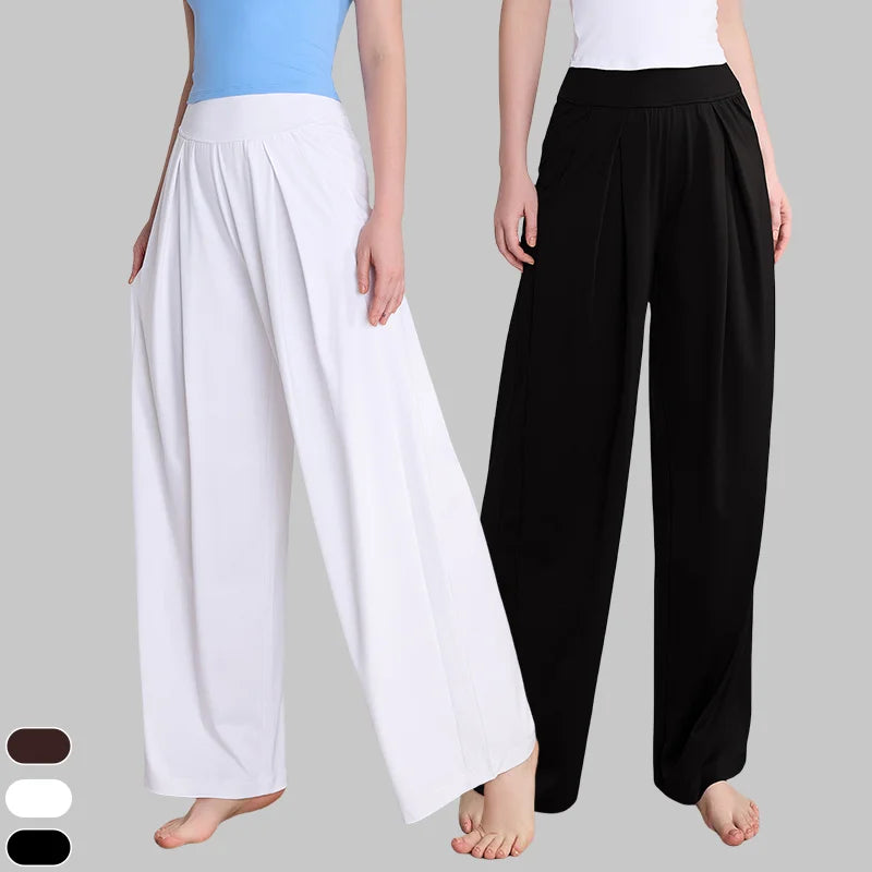 Women Sweatpants Fitness Gym Yoga Loose Jogging Training Trousers High Waist Pants