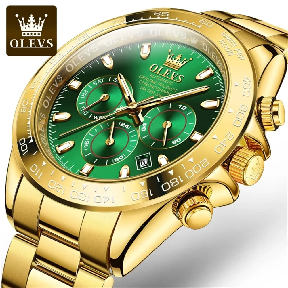 Olevs 6638 Men's Luxury Automatic Watch – New Arrival, High-Quality Mechanical Movement, Business & Sport Fashion Design