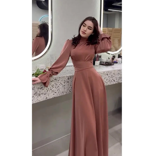 Women's Flare Sleeve Abaya with Belt Amina