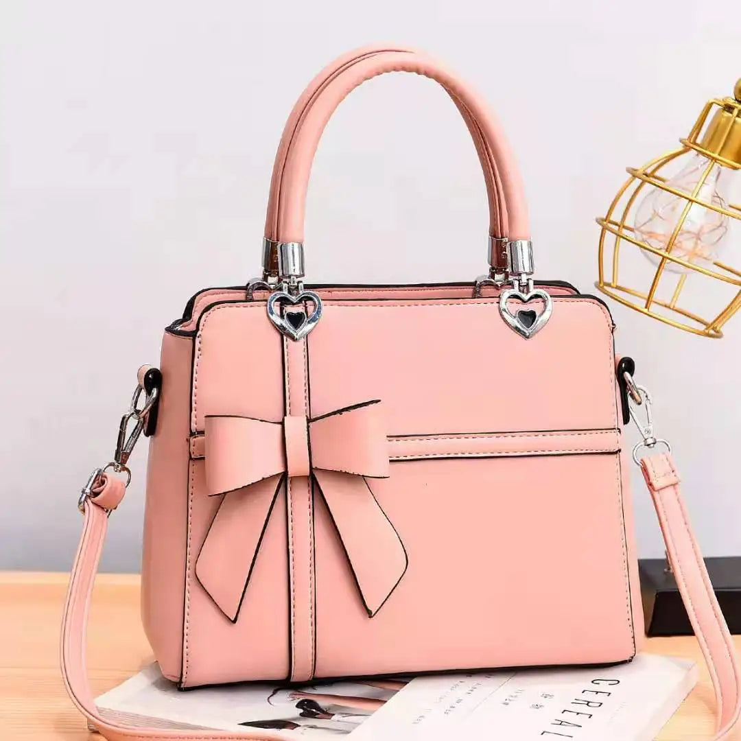 Women's Handbag with Bow Knot - Casual Zipper Tote, Crossbody & Shoulder Bag Avery