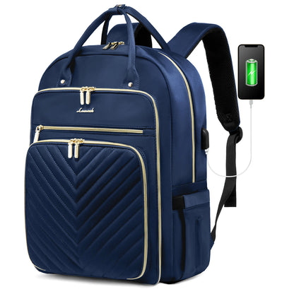 Women's 15.6-Inch Laptop Backpack - Stylish Work, Travel, and School Bag | Large Casual Sports & Business Backpack Selin