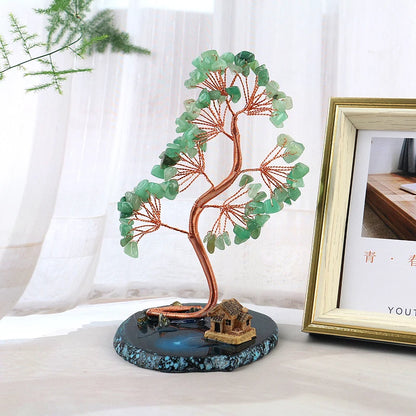 Natural Healing Crystals Tree – Amethyst & Rose Quartz for Home Decor