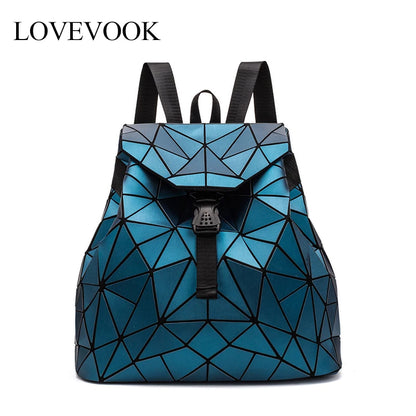 Women Backpack School Bag Teenage Girls Geometric Backpack Travel Camping Waterproof School Backpack Andrea