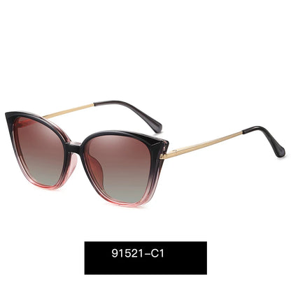 Unisex Oversized Polarized Sunglasses – TR90 Large Fit-Over Square Cat Eye Glasses for Stylish UV Protection