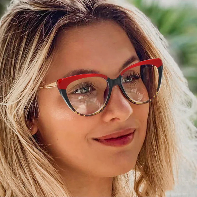 Women’s Metal Spring Hinge Glasses – TR90 Frames with Blue Light Filter | Stylish & Comfortable Designer Eyewear Farah