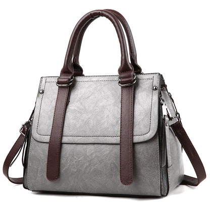 Luxury PU Leather Tote Bag for Women – Vintage-Style Handbag and Fall Crossbody Bag
