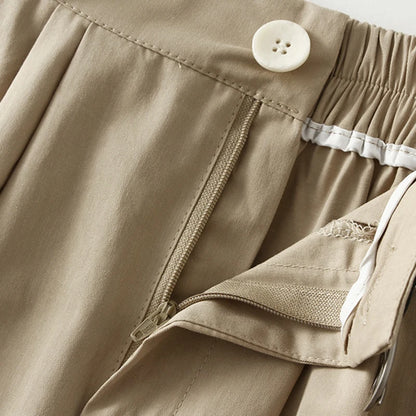Women's Cargo Skirt with Belt | Vintage High-Waist A-Line Midi Skirt for Spring & Summer Cristy