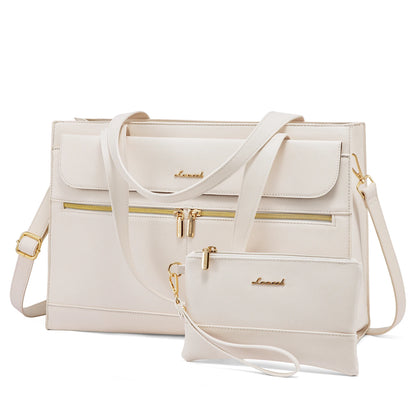 LOVEVOOK 2-Piece Laptop Tote & Shoulder Bag Set | 15.6-inch Women’s Briefcase