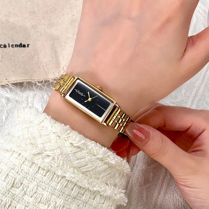 GEDI 13080 Women’s Watch – Elegant Rectangular Dial, Fashionable Stainless Steel Strap, Minimalist Quartz Ladies’ Wristwatch