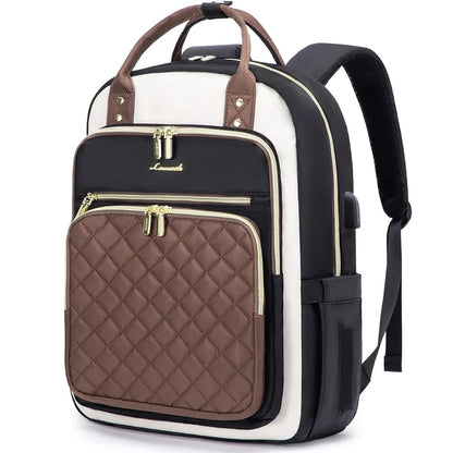 LOVEVOOK Fashion Travel Backpack | Water-Resistant, Multi-Pocket College Bookbag for Women, Fits 15.6" & 17" Laptops