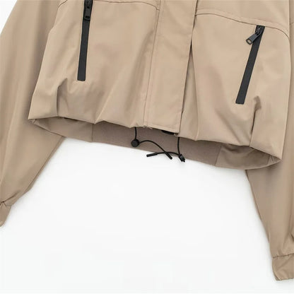 Women's Hooded Short Jacket - Casual Temperament Parka Coat Zenobia