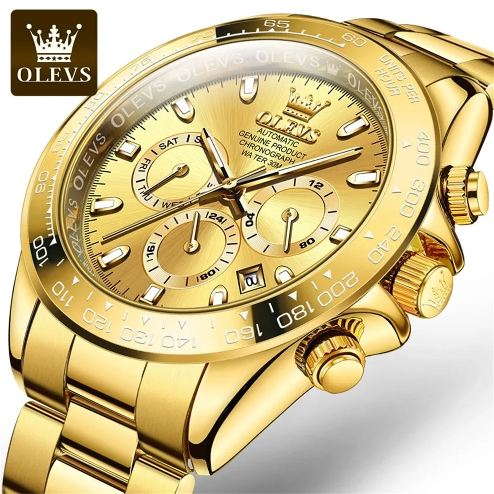 Olevs 6638 Men's Luxury Automatic Watch – New Arrival, High-Quality Mechanical Movement, Business & Sport Fashion Design
