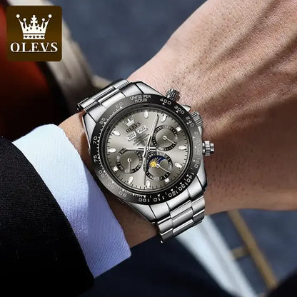 Olevs 6654 Business Sport Fashion Men Daily Life Waterproof Mechanical Watches Reloj Automatic Luxury Tourbillon Watch