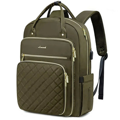 LOVEVOOK Fashion Travel Backpack | Water-Resistant, Multi-Pocket College Bookbag for Women, Fits 15.6" & 17" Laptops