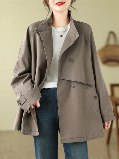 Autumn Women's Jackets – Fashionable Loose Fit Mid-to-Long Casual Style Arya