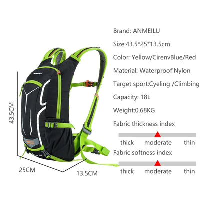 Multi-Functional 18L Outdoor Bicycle Backpack – Travel Backpack for Men & Women, Customizable Sports Bag for Hiking, Walking, and Cycling Henri