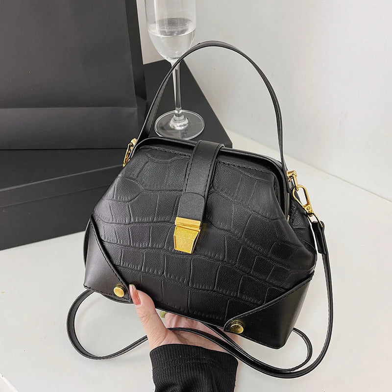 Women's Designer Handbags - Small Crossbody Lock Bags and Purses for Ladies Elena