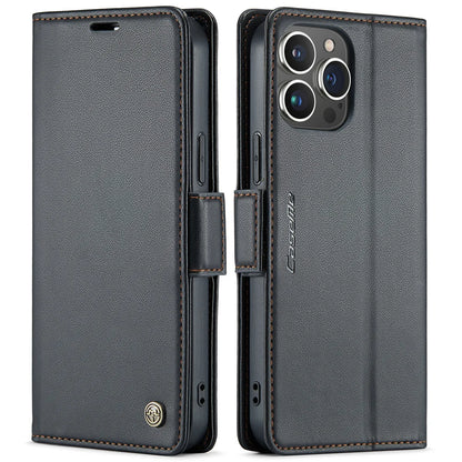 Magnetic Shockproof Leather Wallet Case – Luxury Kickstand with RFID Blocking for iPhone 14, 13, 12 Pro Max