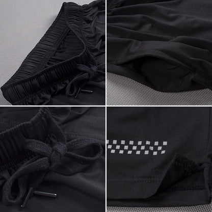 Men's Quick-Dry Sports Shorts – Reflective, Lightweight Gym & Running Shorts with Pocket