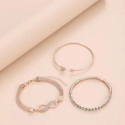 Fashion Classic Wristwatch Diamond Bracelet Women Quartz Watches Jewelry Gift Set for Ladies Susan