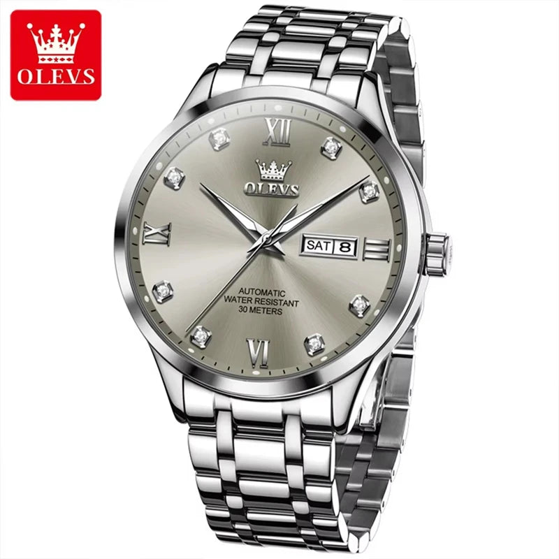 OLEVS 9946 Men's Automatic Watch – Luxury Mechanical Wristwatch with Date Display, Top Brand Business Design