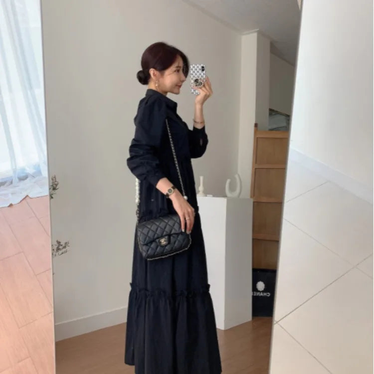 Women's Ruffled Pleated Dress | Elegant Casual Loose Fit for Spring & Summer Marian