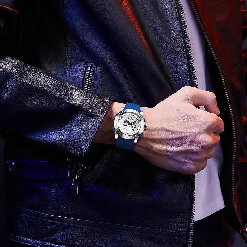 Waterproof Quartz Men’s Watch – Classic Multi‑Function Digital & Analog Wristwatch for Men, Durable Sport & Casual Timepiece Axel