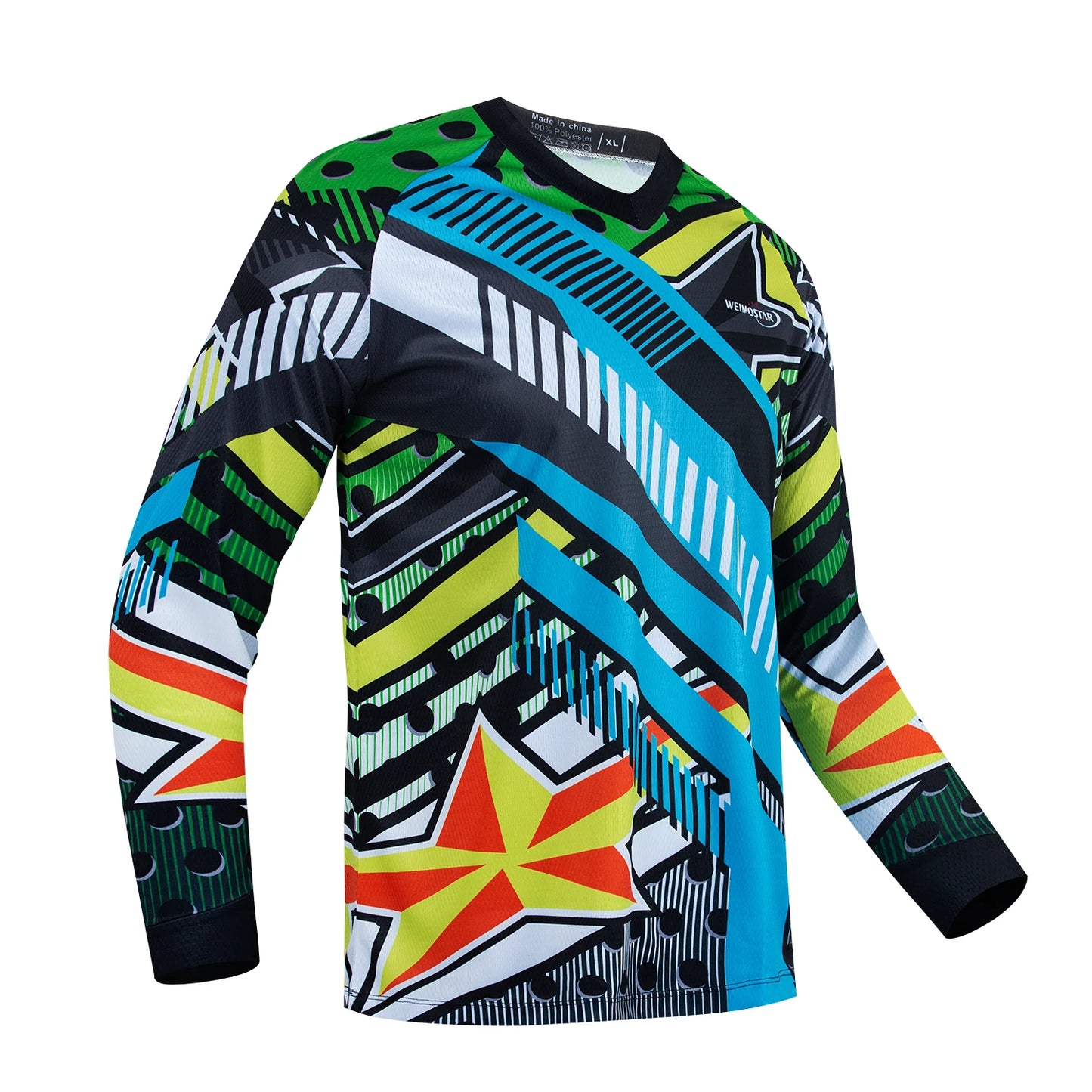 Men's Long Sleeve Cycling Jersey – Mountain Bike, Downhill, and Motocross Shirt