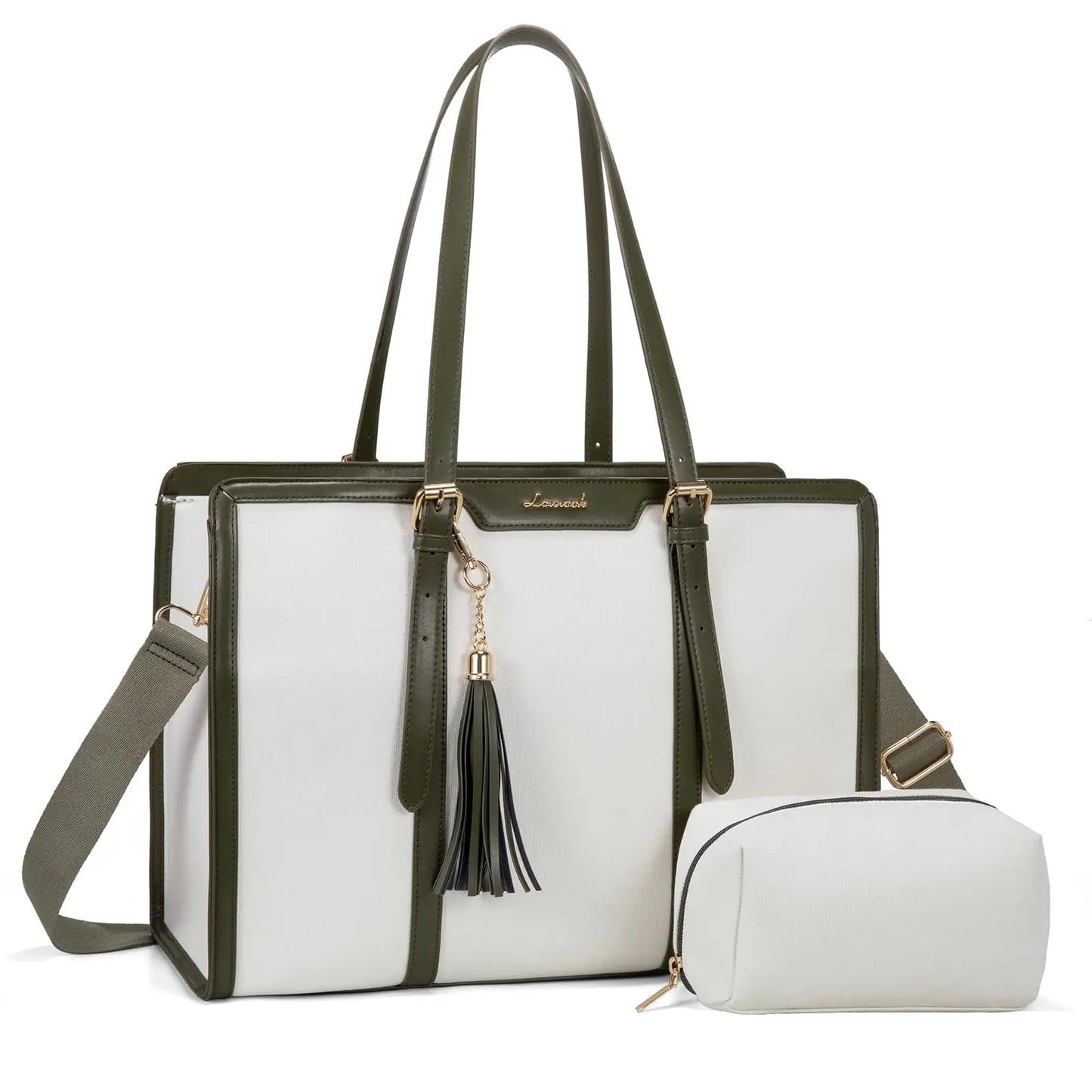 LOVEVOOK Laptop Tote Bag Set | 15.6/17 inch Briefcase for Women, Work & Travel Shaira