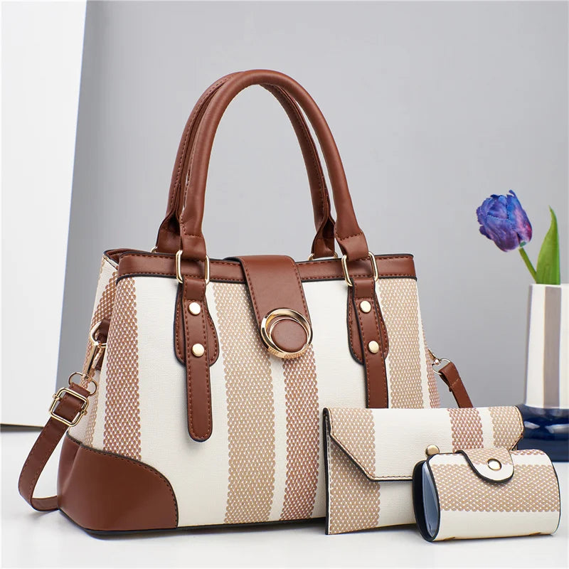 Leather Tote Bag for Women – Classic Fashion Shoulder Handbag, Customizable Ladies' Purse