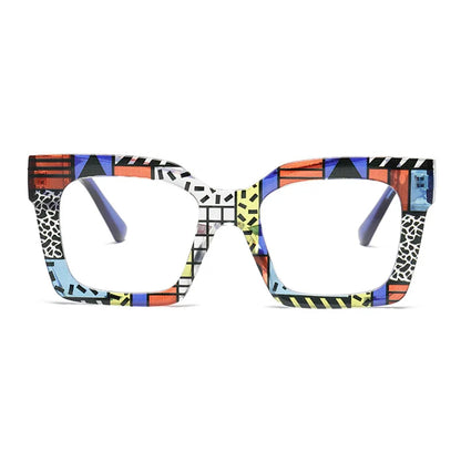 Vintage Square Glasses Frame – Trendy Designer Blue Light Blocking Eyeglasses for Men & Women Payton