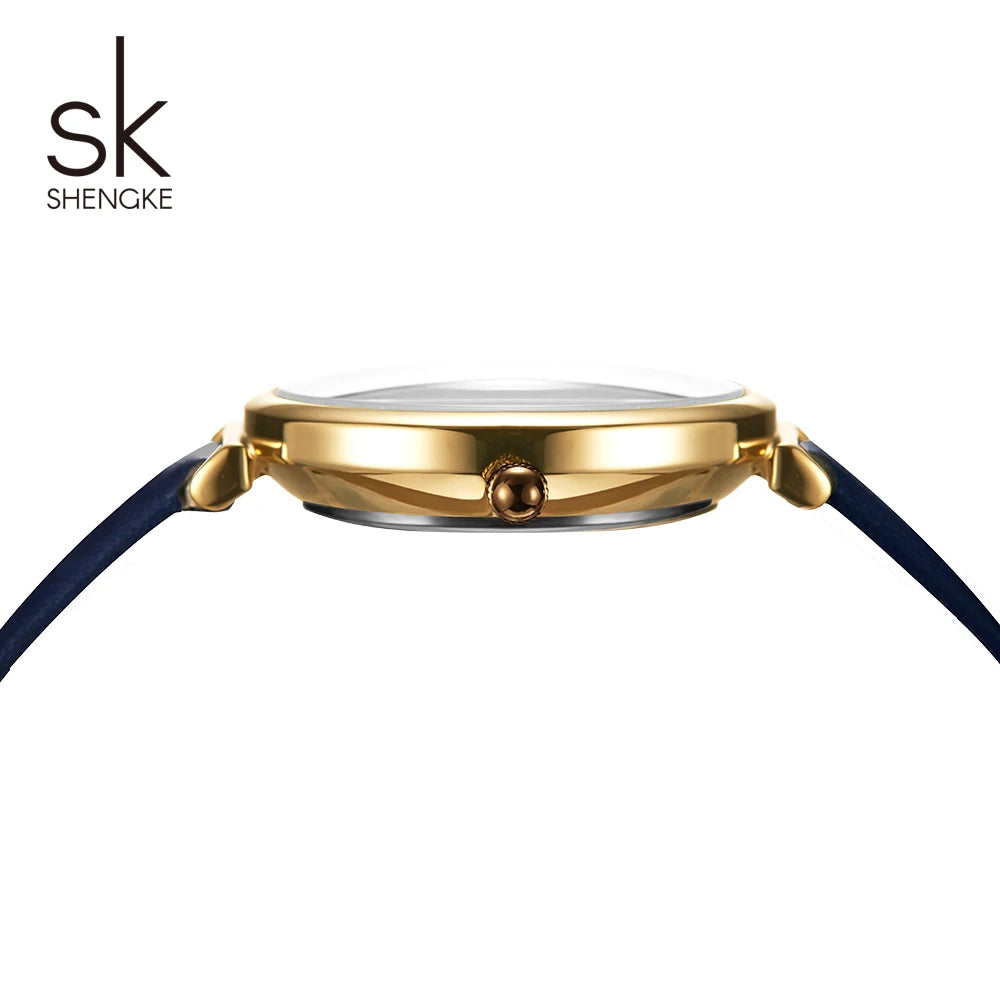 SK Luxury Moon Phase Chronograph Watch – Waterproof Quartz Travel Star Watch with Gift Box Scout