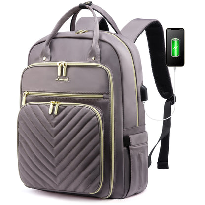 Women's 15.6-Inch Laptop Backpack - Stylish Work, Travel, and School Bag | Large Casual Sports & Business Backpack Selin