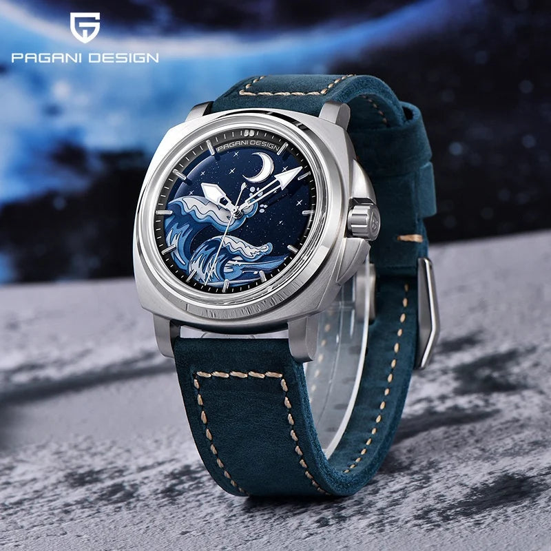 PAGANI DESIGN YS014 Men’s Luxury Automatic Watch – Japan NH35 Mechanical Movement, Sapphire Crystal, 10ATM Waterproof, Luminous Sports Wristwatch