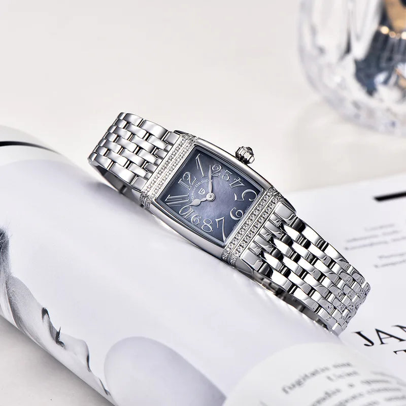 Pagani Design 1737 – Luxury Quartz Watch for Women with Stainless Steel Band, Waterproof Dial, and Elegant Design