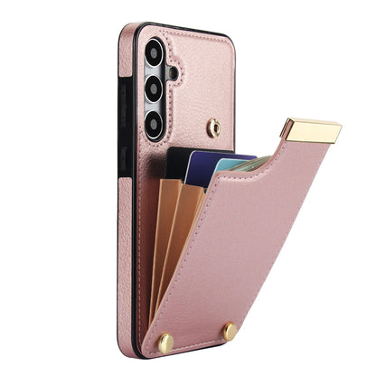 Magnetic Leather Wallet Phone Case | Shockproof Card Holder Back Cover for Samsung S24 & iPhone 15 Pro Max