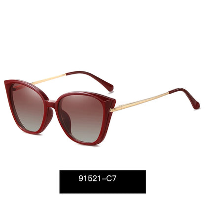 Unisex Oversized Polarized Sunglasses – TR90 Large Fit-Over Square Cat Eye Glasses for Stylish UV Protection