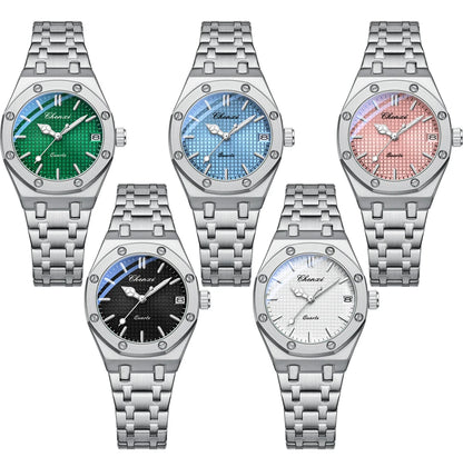 CHENXI 648 Women's Luxury Bracelet Watch – Waterproof Stainless Steel Quartz Wristwatch with Luminous Dial & Date | Perfect Ladies' Gift
