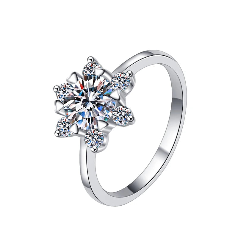 GRA Certified VVS1 Moissanite Sunflower Jewelry Set in 925 Sterling Silver – Fine Fashion Gift for Women Analie