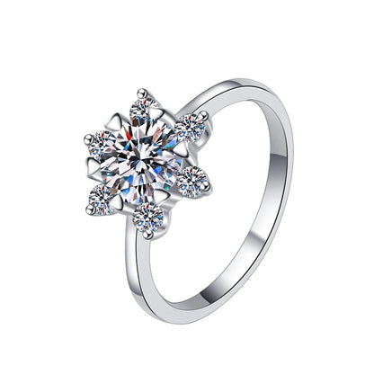 GRA Certified VVS1 Moissanite Sunflower Jewelry Set in 925 Sterling Silver – Fine Fashion Gift for Women Analie