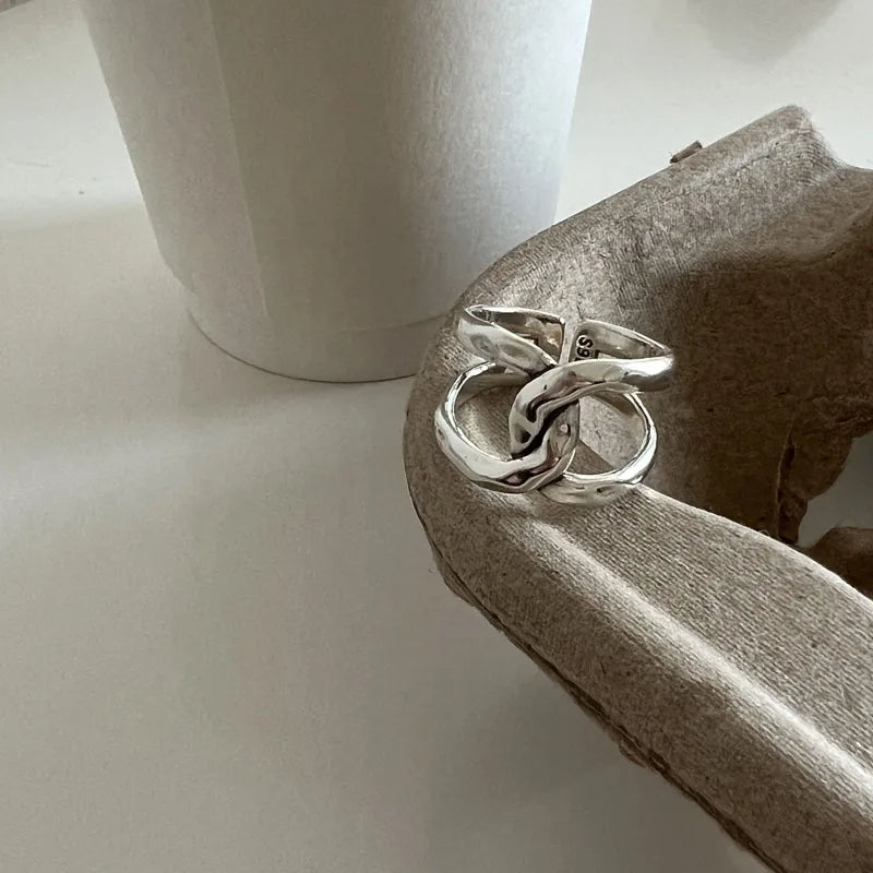 Vintage Cross Chunky Ring in 925 Sterling Silver – Statement Fine Jewelry Sude