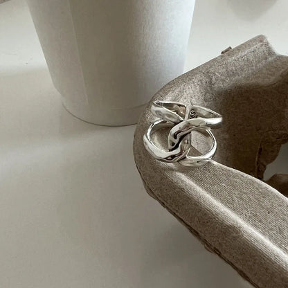 Vintage Cross Chunky Ring in 925 Sterling Silver – Statement Fine Jewelry Sude