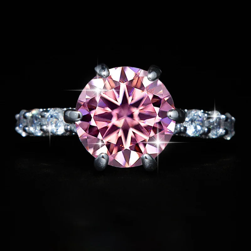 S925 Sterling Silver 5 Carat VVS D Color Moissanite Engagement Ring for Women – Luxury Wedding Band Calyra