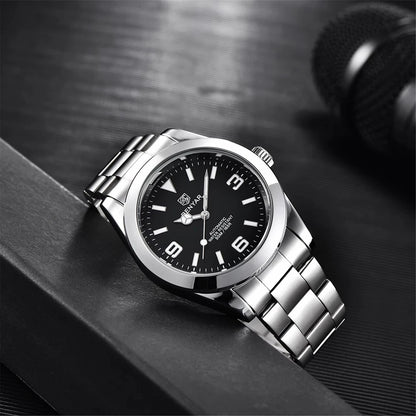 BENYAR 5177 Automatic Watch for Men – 50M Waterproof Stainless Steel Luxury Business Sports Wristwatch