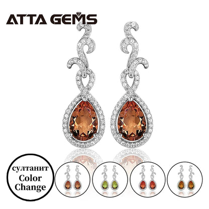 Zultanite Color-Change Gem Jewelry Set – Sterling Silver 925 Earrings & Pendant for Girls, Birthday Gift  Orlaya