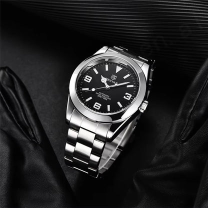 BENYAR 5177 Automatic Watch for Men – 50M Waterproof Stainless Steel Luxury Business Sports Wristwatch
