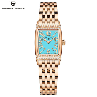 PAGANI DESIGN Women’s Luxury Quartz Watch – Sapphire Glass, Stainless Steel, 22mm Waterproof Fashion Timepiece (2025 New)
