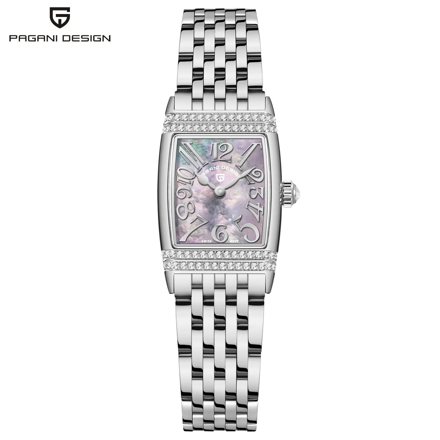 PAGANI DESIGN Women’s Luxury Quartz Watch – Sapphire Glass, Stainless Steel, 22mm Waterproof Fashion Timepiece (2025 New)