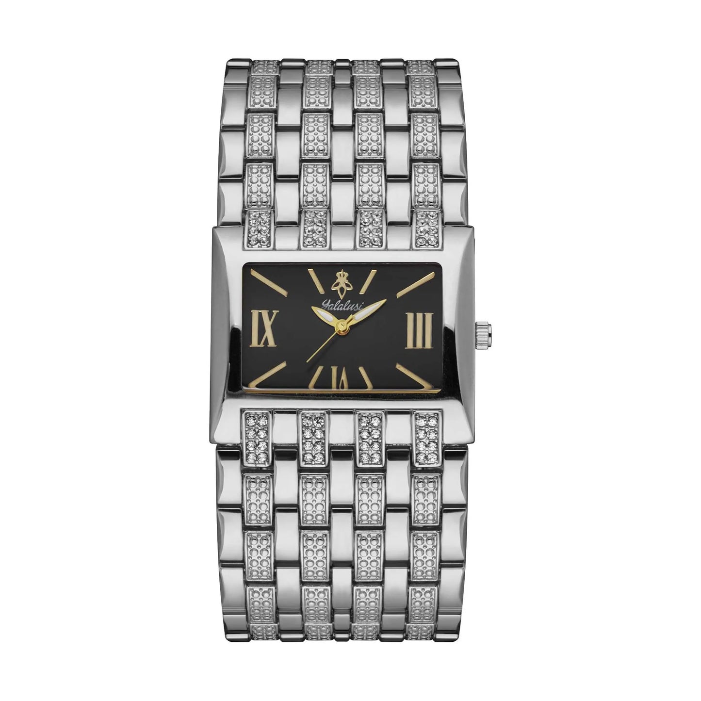 Orimart Luxury Women’s 38mm Square Quartz Watch – Diamond Inlay Dial, Alloy Case & Chain Strap, 10M Water Resistant Maud