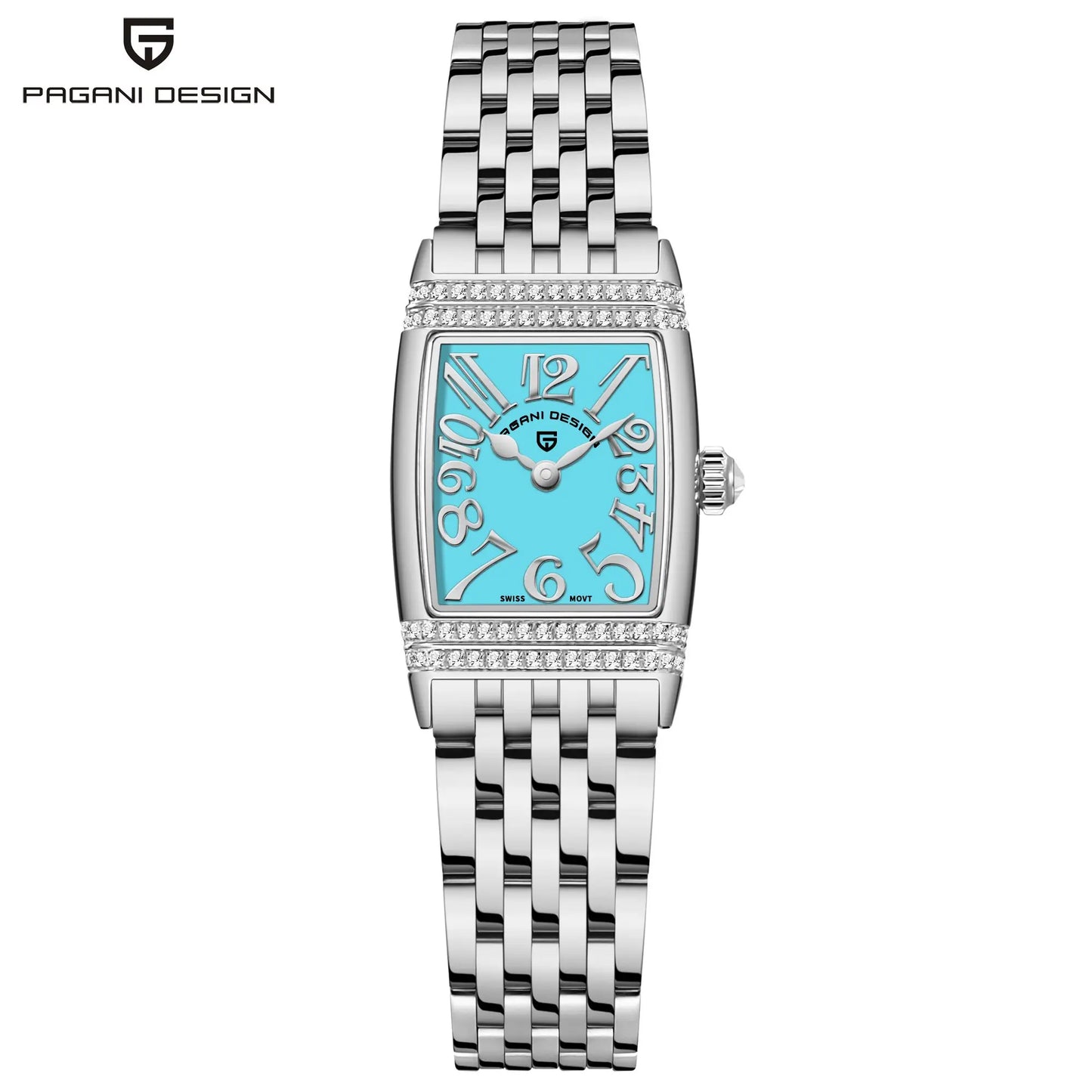 PAGANI DESIGN Women’s Luxury Quartz Watch – Sapphire Glass, Stainless Steel, 22mm Waterproof Fashion Timepiece (2025 New)